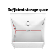 Keezi Kids Toy Box Chest Children Storage Clothes Toys Organiser Square FURNI-B-TOY-SQUARE-WH