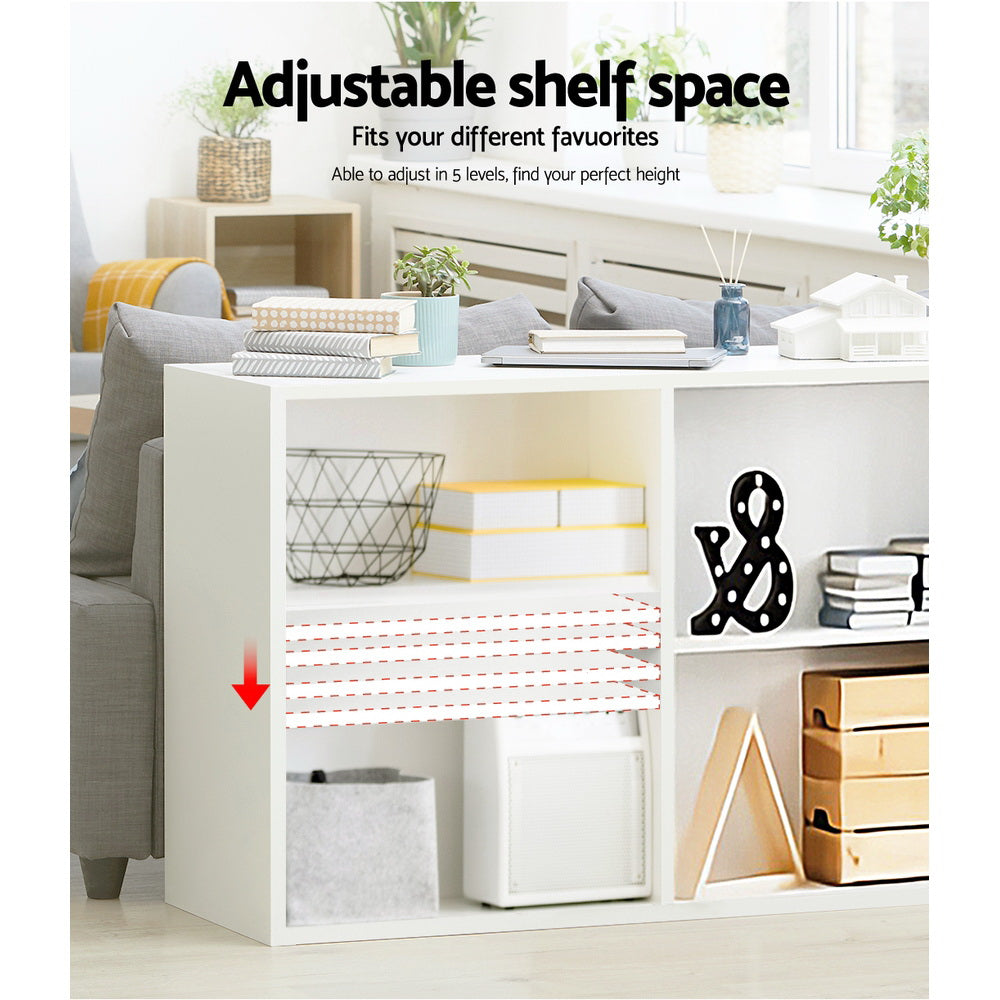 Artiss Bookshelf Set of 3 - VENA White FURNI-BOOK-3PC
