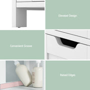 Artiss Bathroom Storage Cabinet 89cm Floor Toilet Drawer Bedroom Organizer Standing White FURNI-C-BATH-TB03-WH
