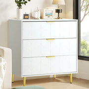 Artiss 3 Chest of Drawers Lowboy Cabinet White FURNI-C-CDR-03-WH-AB