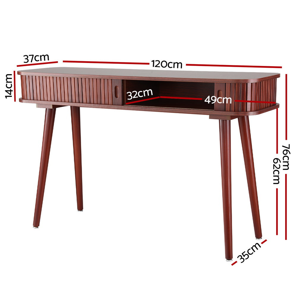Artiss Console Table 2 Drawers 120CM FURNI-C-CST-01-BR