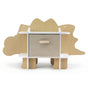 Keezi Dinosaur Kids Bookshelf 2-Tier Children's Bookcase Wooden with with Fabric Drawer, Toddler Bookshelf FURNI-C-DNS-GN