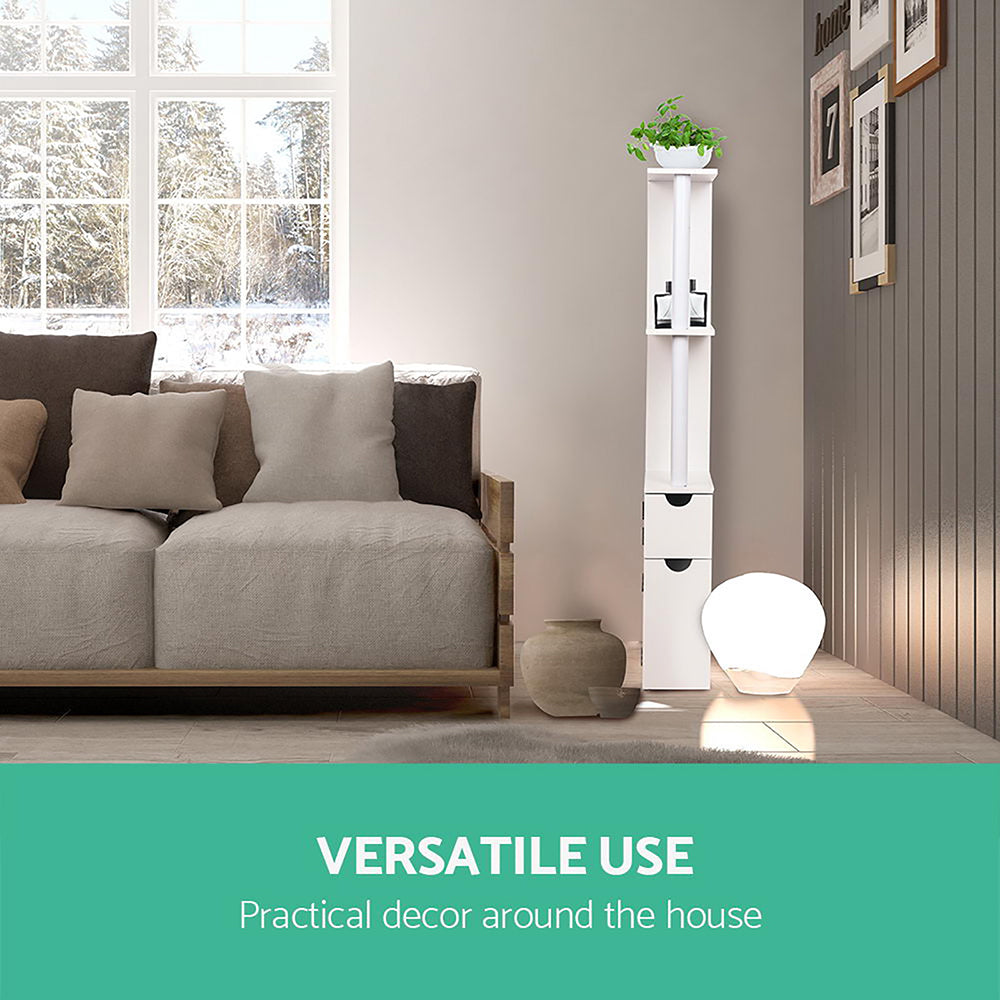 Artiss Bathroom Cabinet Storage 118cm Shelf White FURNI-C-SAVE-118-WH