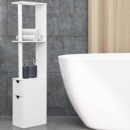 Artiss Bathroom Cabinet Storage 118cm Shelf White FURNI-C-SAVE-118-WH