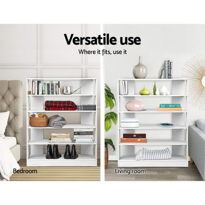 Artiss Shoe Rack Cabinet 30 Pairs 6-Tier Shelf White FURNI-C-SHOE-R5-WH