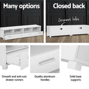 Artiss TV Cabinet Entertainment Unit 180cm White Eddie FURNI-C-SMTV-180-WH-AB