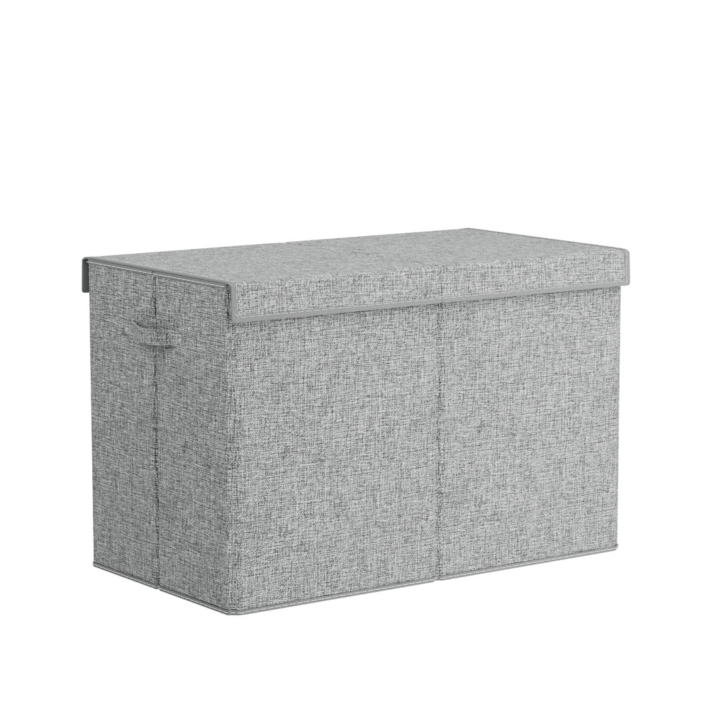 Keezi Large Toy Box Chest Storage with Flip-Top Lid Foldable Organizer Bins Grey FURNI-C-TOYBOARD-GY