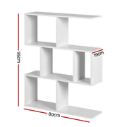 Artiss Floating Wall Shelf Bookshelf 3-Tier Display Storage Organiser White FURNI-C-WALL-01-WH