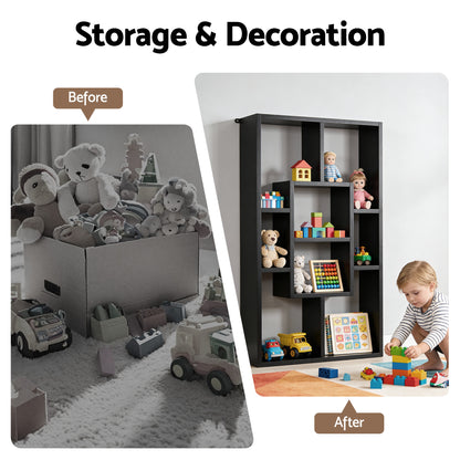 Artiss Floating Wall Shelves Bookshelf Black FURNI-C-WALL-SHELF-BK