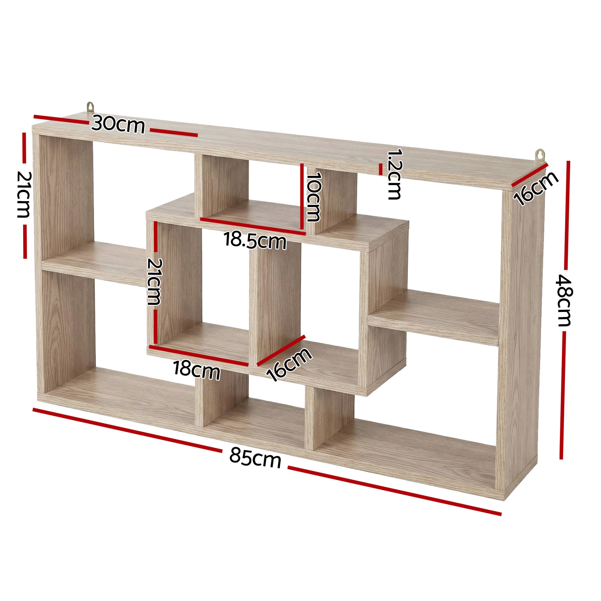 Artiss Floating Wall Shelves Bookshelf Wood FURNI-C-WALL-SHELF-WD