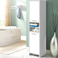 Artiss Bathroom Cabinet Storage 185cm White FURNI-E-BATH-185-WH