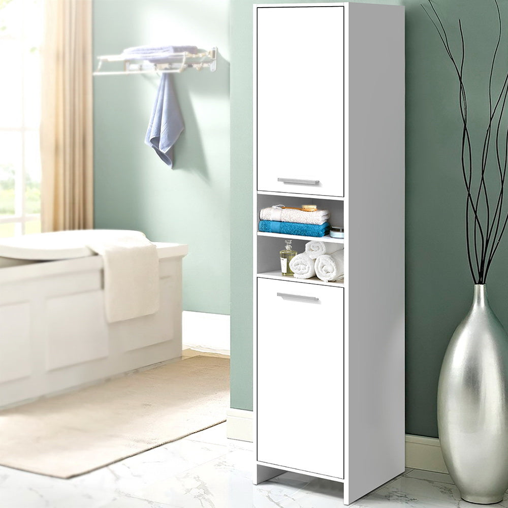 Artiss Bathroom Cabinet Storage 185cm White FURNI-E-BATH-185-WH