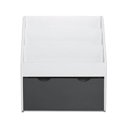 Keezi 3 Tiers Kids Bookshelf Magazine Rack Children Bookcase Organiser Storage FURNI-E-BOOK-02-WHGY