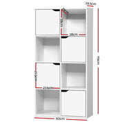 Artiss Bookshelf 8 Cube Shlef - DANA White FURNI-E-CUB9-WH