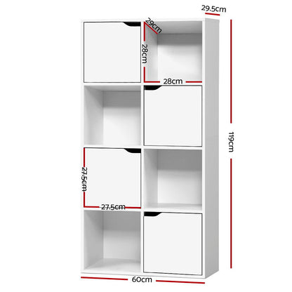 Artiss Bookshelf 8 Cube Shlef - DANA White FURNI-E-CUB9-WH