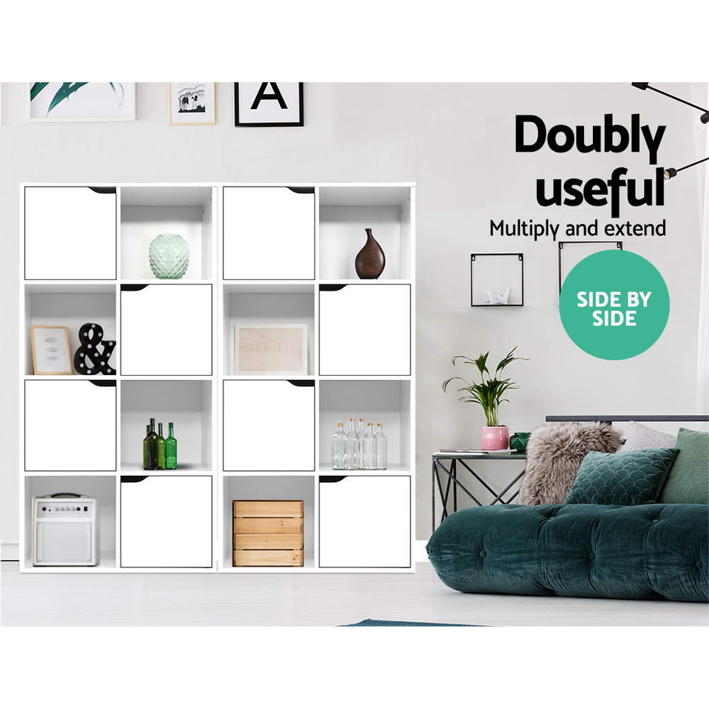 Artiss Bookshelf 8 Cube Shlef - DANA White FURNI-E-CUB9-WH