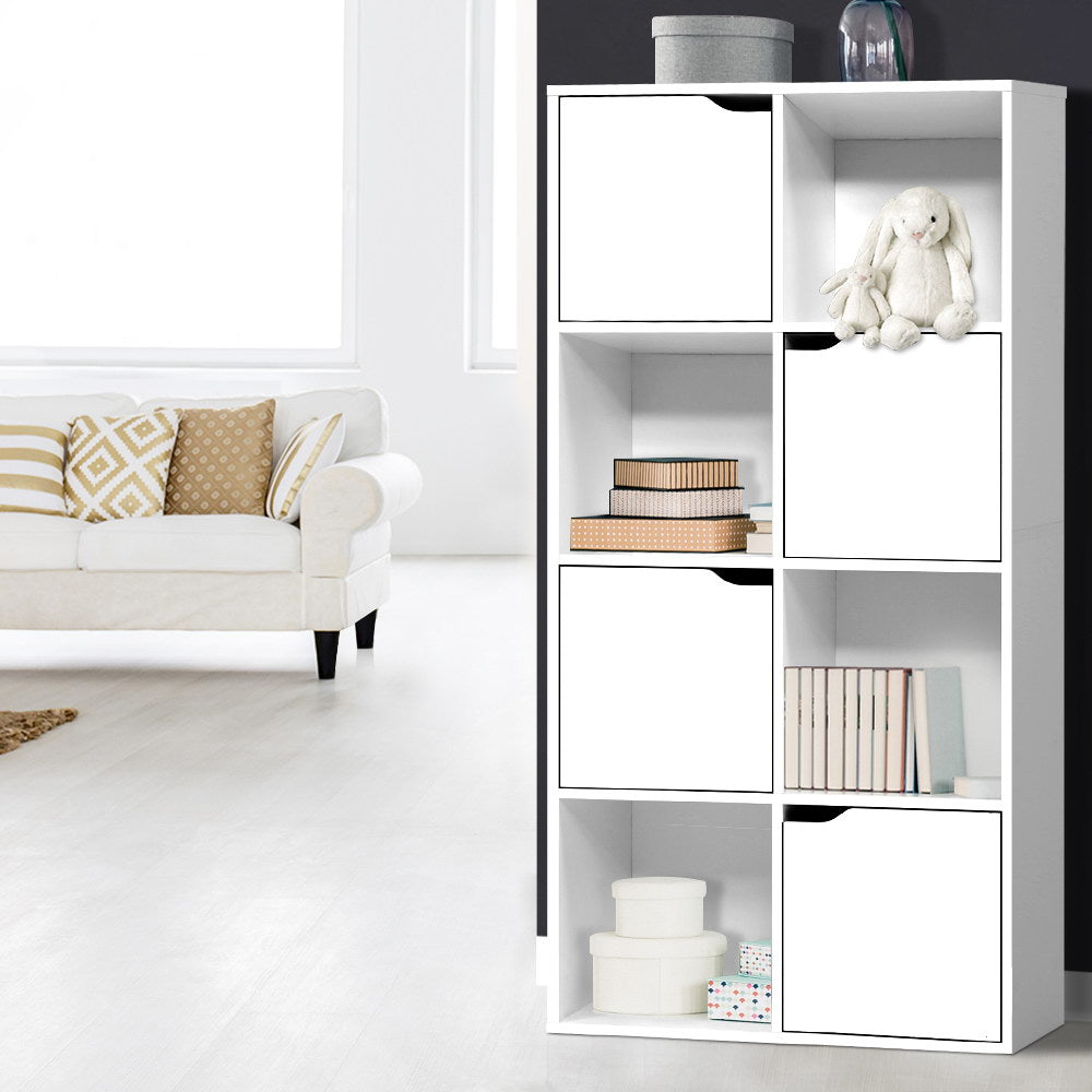 Artiss Bookshelf 8 Cube Shlef - DANA White FURNI-E-CUB9-WH