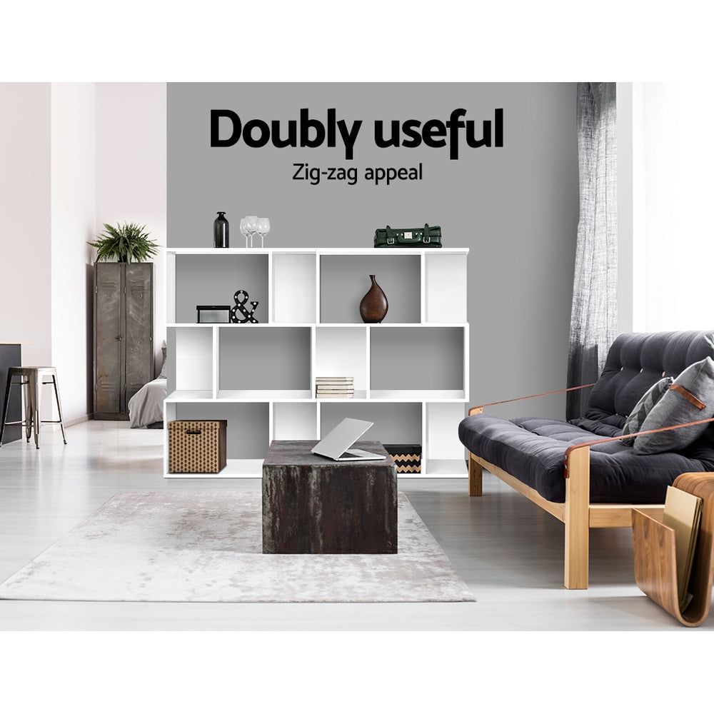 Artiss Bookshelf 3 Tiers - NINA White FURNI-E-DIS-AKEI-WH