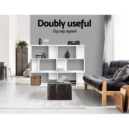 Artiss Bookshelf 3 Tiers - NINA White FURNI-E-DIS-AKEI-WH