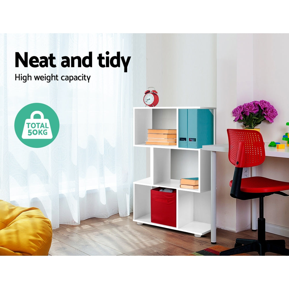 Artiss Bookshelf 3 Tiers - NINA White FURNI-E-DIS-AKEI-WH