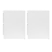 Artiss 2x Bedside Table 2 Drawers - PEPE White