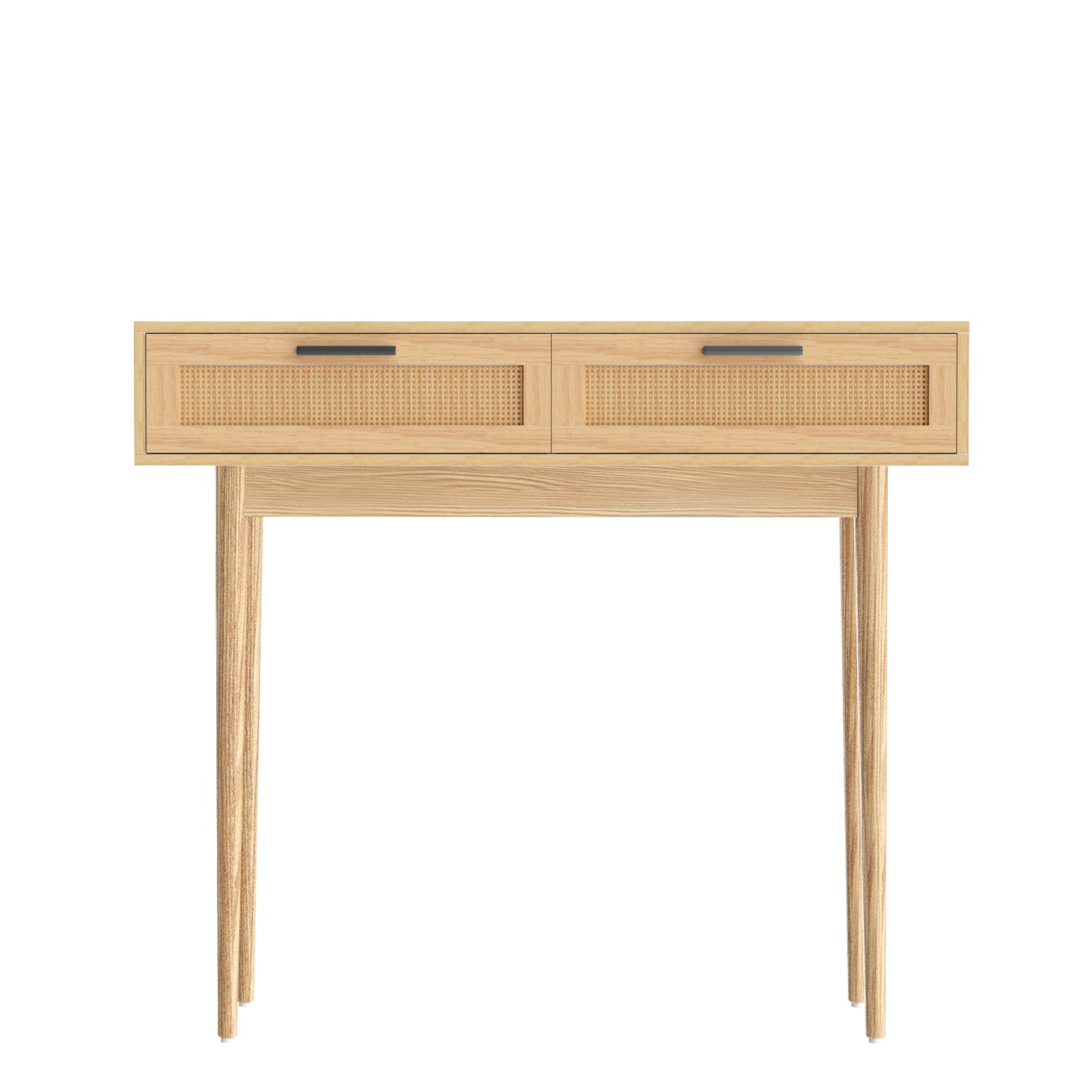 Artiss Console Table 2 Rattan Drawers FURNI-E-RAT-TAB90-WD
