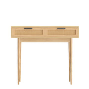 Artiss Console Table 2 Rattan Drawers FURNI-E-RAT-TAB90-WD