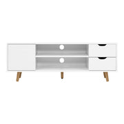 Artiss TV Cabinet Entertainment Unit 120cm White Larin FURNI-E-SCAN-TV01-WH