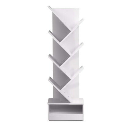 Artiss Tree Bookshelf 7 Tiers - ECHO White FURNI-E-SHELF-7T-WH