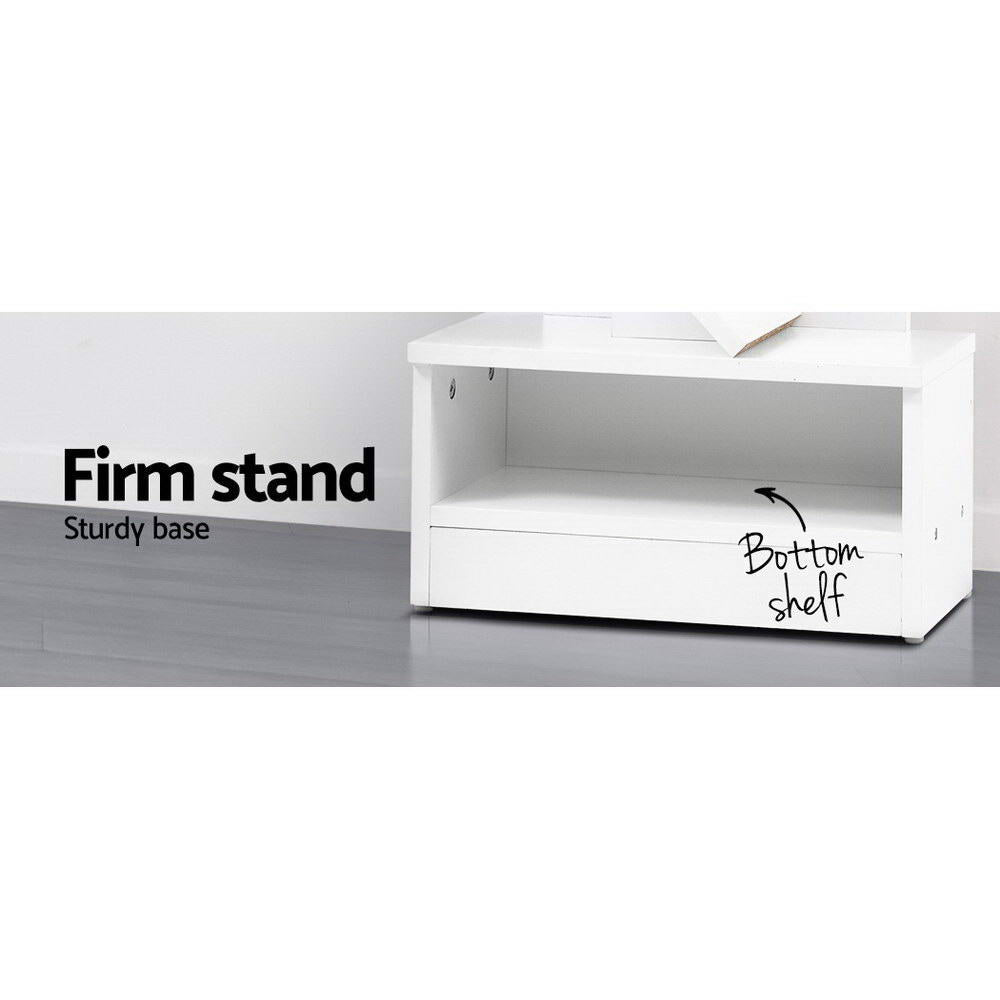 Artiss Tree Bookshelf 7 Tiers - ECHO White FURNI-E-SHELF-7T-WH
