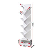 Artiss Tree Bookshelf 9 Tiers - ECHO White FURNI-E-SHELF-9T-WH