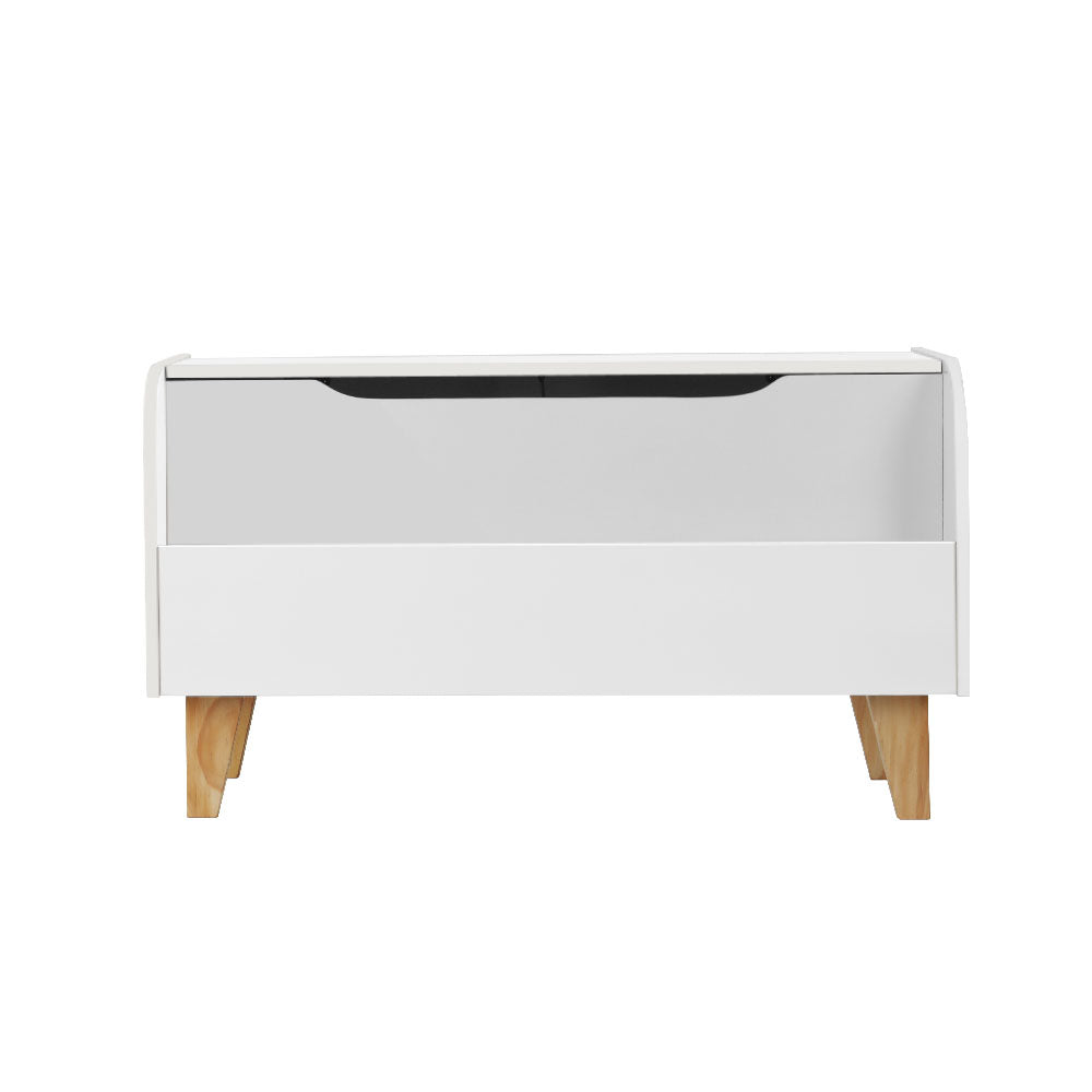 Keezi Kids Toy Box Chest Bookshelf Storage Children Bookcase Organiser Display FURNI-E-STORAGE-A2513-WH