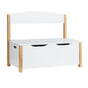 Keezi Kids Toy Box Chest Storage Blanket Children Organiser Seating Bench FURNI-E-STORAGE-A2514-WH