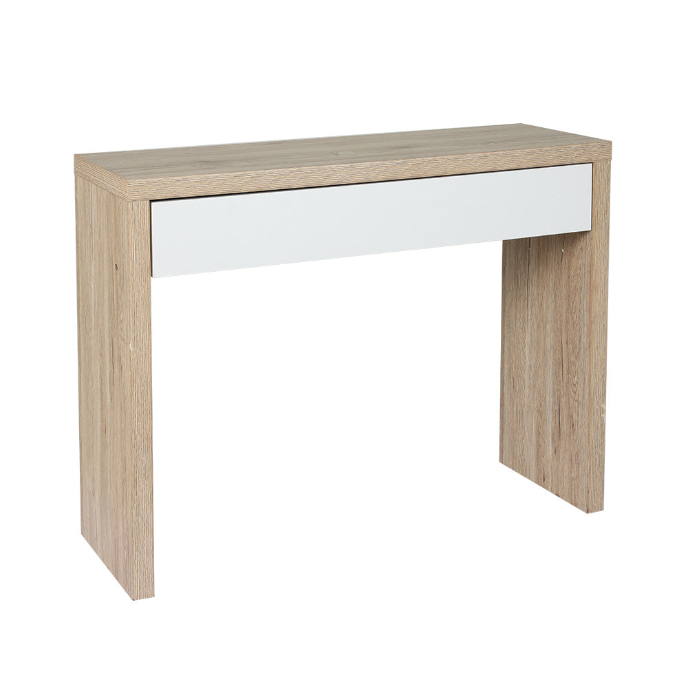 Artiss Console Table Storage Drawer Jory White Pine FURNI-E-TAB-01-WHWD