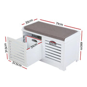 Artiss Shoe Rack Cabinet Bench White Caye FURNI-F-SH127-WH-GY