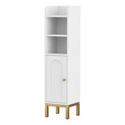 Artiss 2X Bathroom Storage Cabinet Floor Organizer Toilet Corner Adjustable Shelf with Door White FURNI-G-BATH-AZ01-WHX2