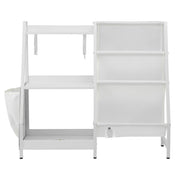 Keezi 3-Tier Kids Bookshelf Bookcase Children Toy Storage Organizer Rack Display Shelf FURNI-G-BOOK-MT-WH