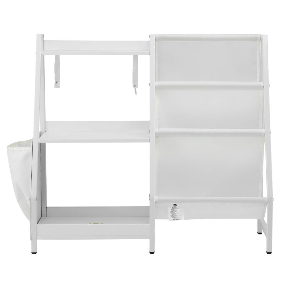 Keezi 3-Tier Kids Bookshelf Bookcase Children Toy Storage Organizer Rack Display Shelf FURNI-G-BOOK-MT-WH