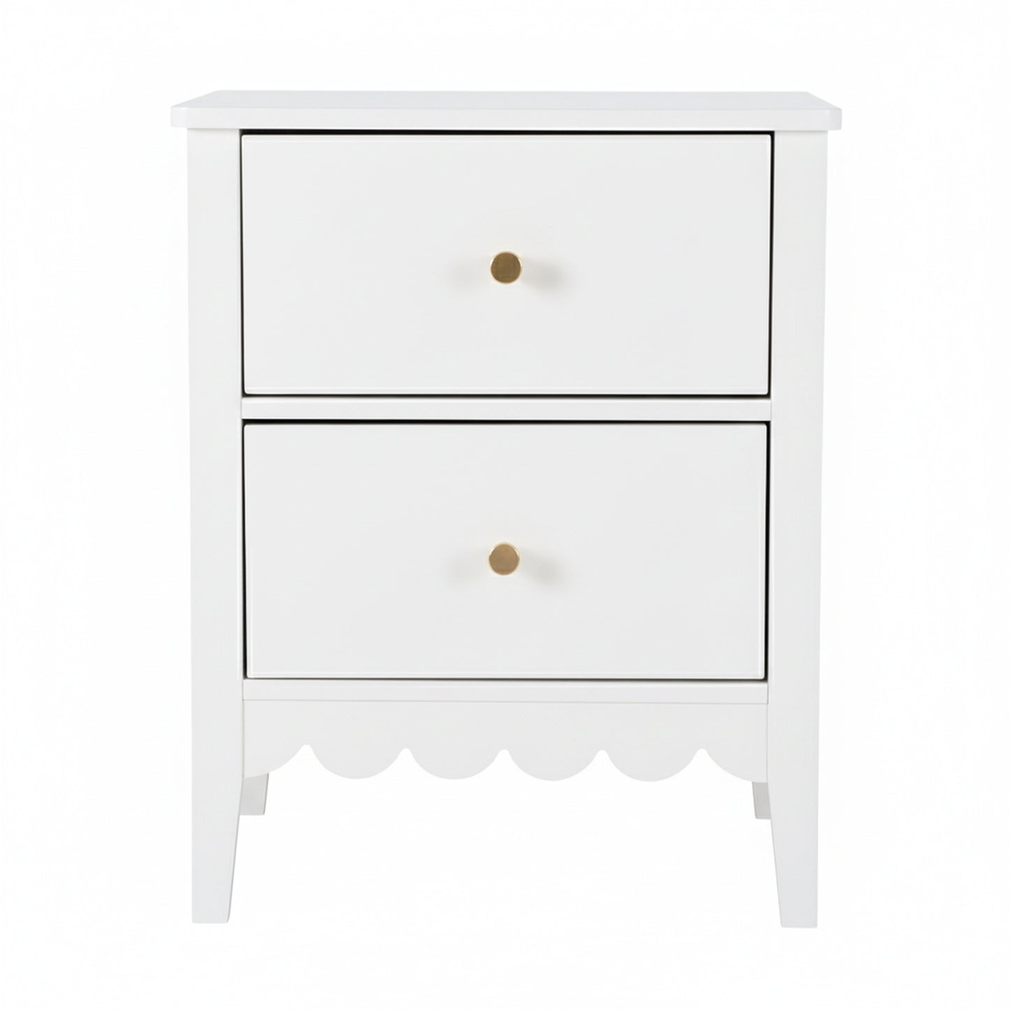 Artiss Bedside Table 2 Drawers Bedroom Storage Nightstand White FURNI-G-BS-01-WH