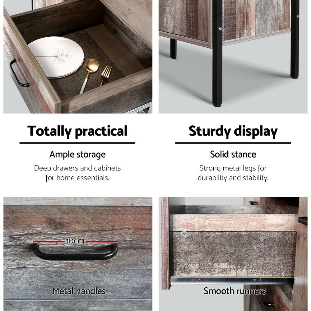 Artiss Buffet Sideboard - BARNLY FURNI-G-IND-BF-WD-AB