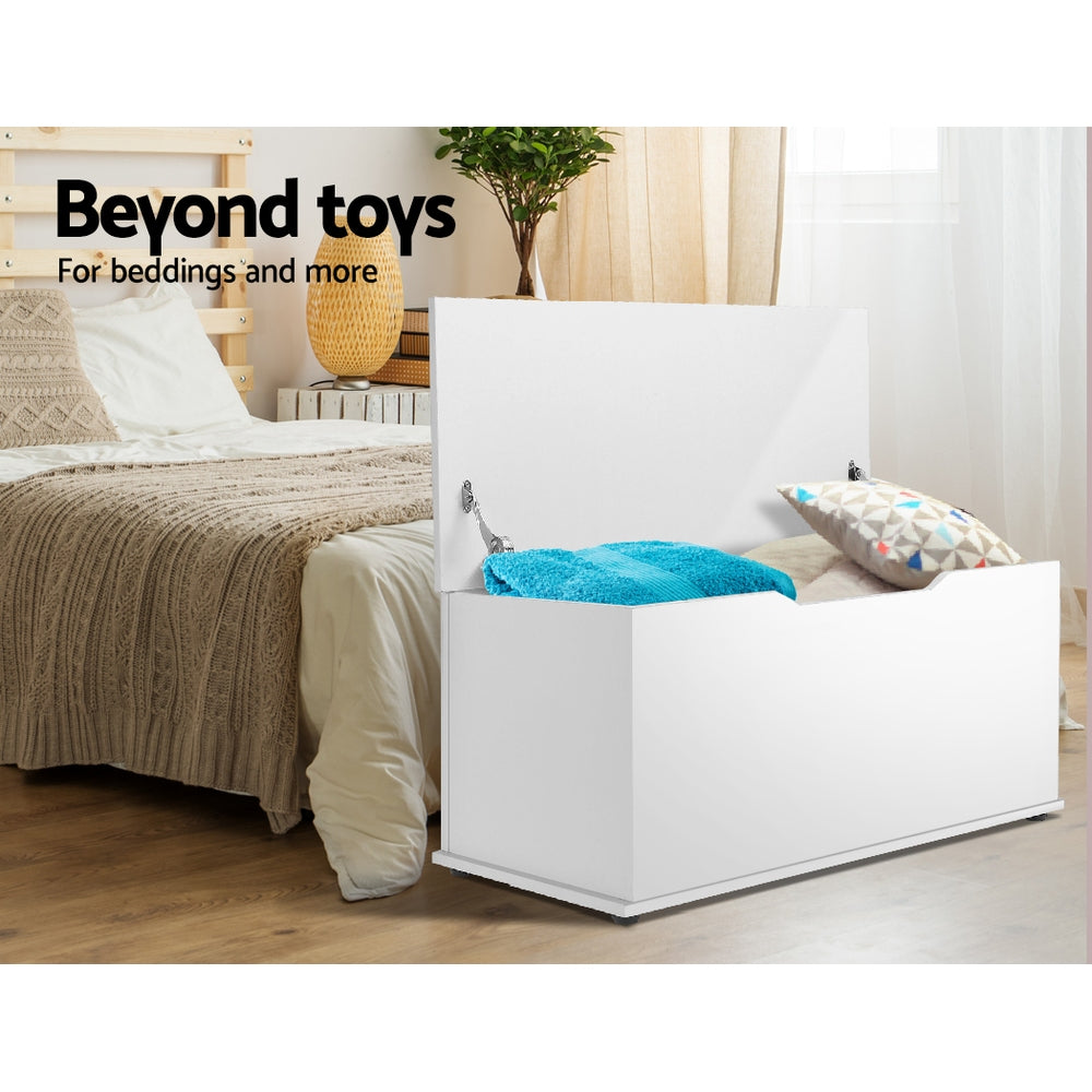 Keezi Kids Toy Box Chest Children Container Storage Clothes Organiser Cabinet FURNI-G-OTM02-WH