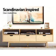 Artiss Wooden Scandinavian Entertainment Unit - Natural FURNI-G-SCAN-TV-NT-AB