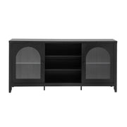 Artiss Buffet Sideboard Shelves Double Doors - Black FURNI-G-SID-01-BK-AB