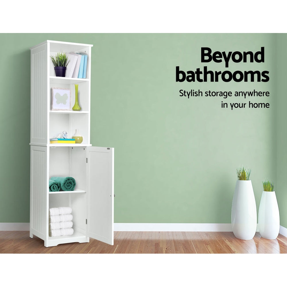 Artiss Bathroom Cabinet Storage 160cm White FURNI-G-TB128-WH