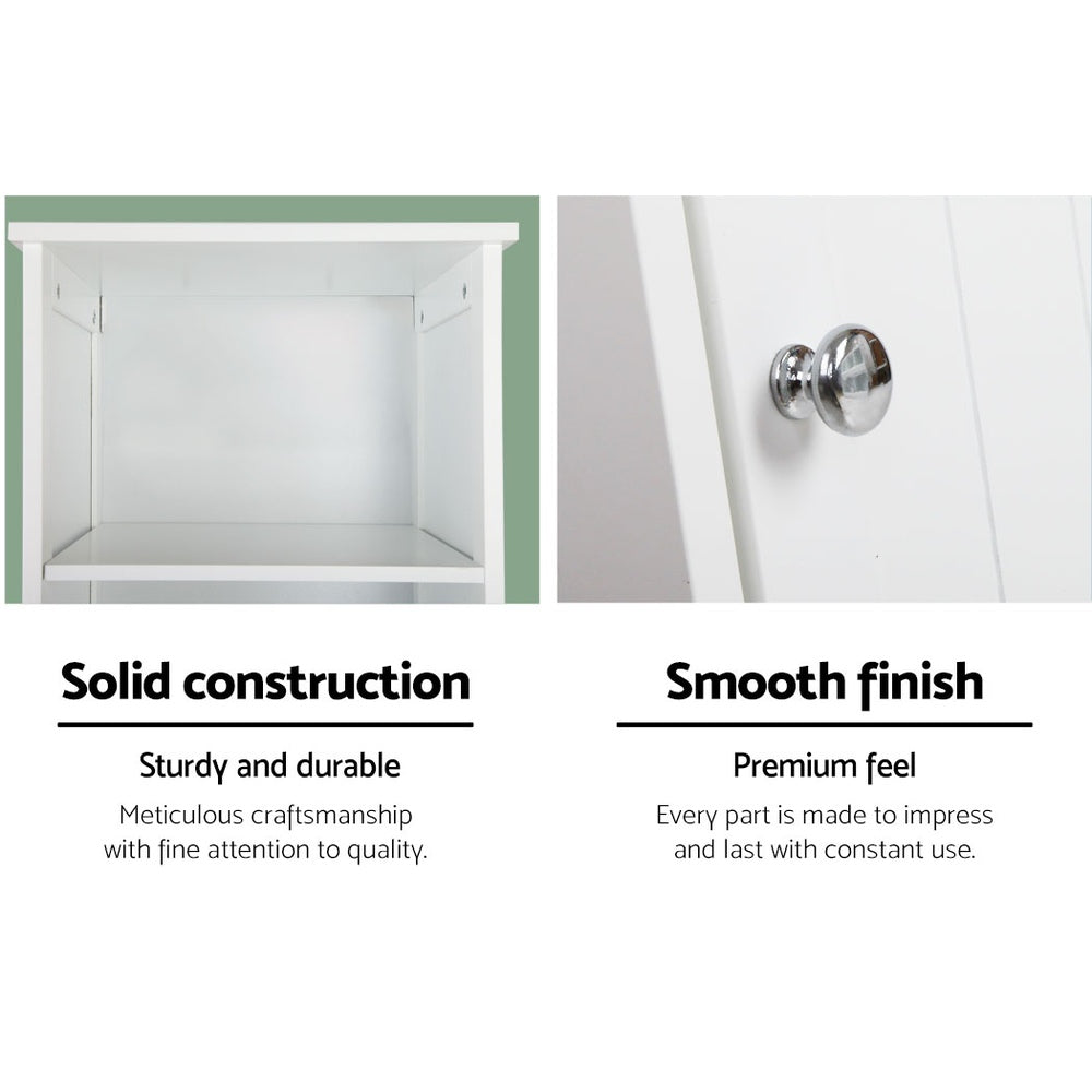 Artiss Bathroom Cabinet Storage 160cm White FURNI-G-TB128-WH