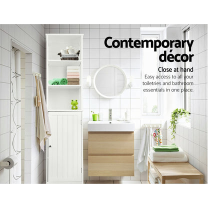 Artiss Bathroom Cabinet Storage 160cm White FURNI-G-TB128-WH
