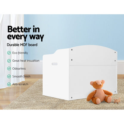 Keezi Kids Toy Box Chest Storage Cabinet Children Clothes Container Organiser FURNI-G-TOY02-WH