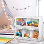 Keezi Kids Toy Box Bookshelf Storage Bookcase Organiser Display Stackable FURNI-G-TOY203-WH