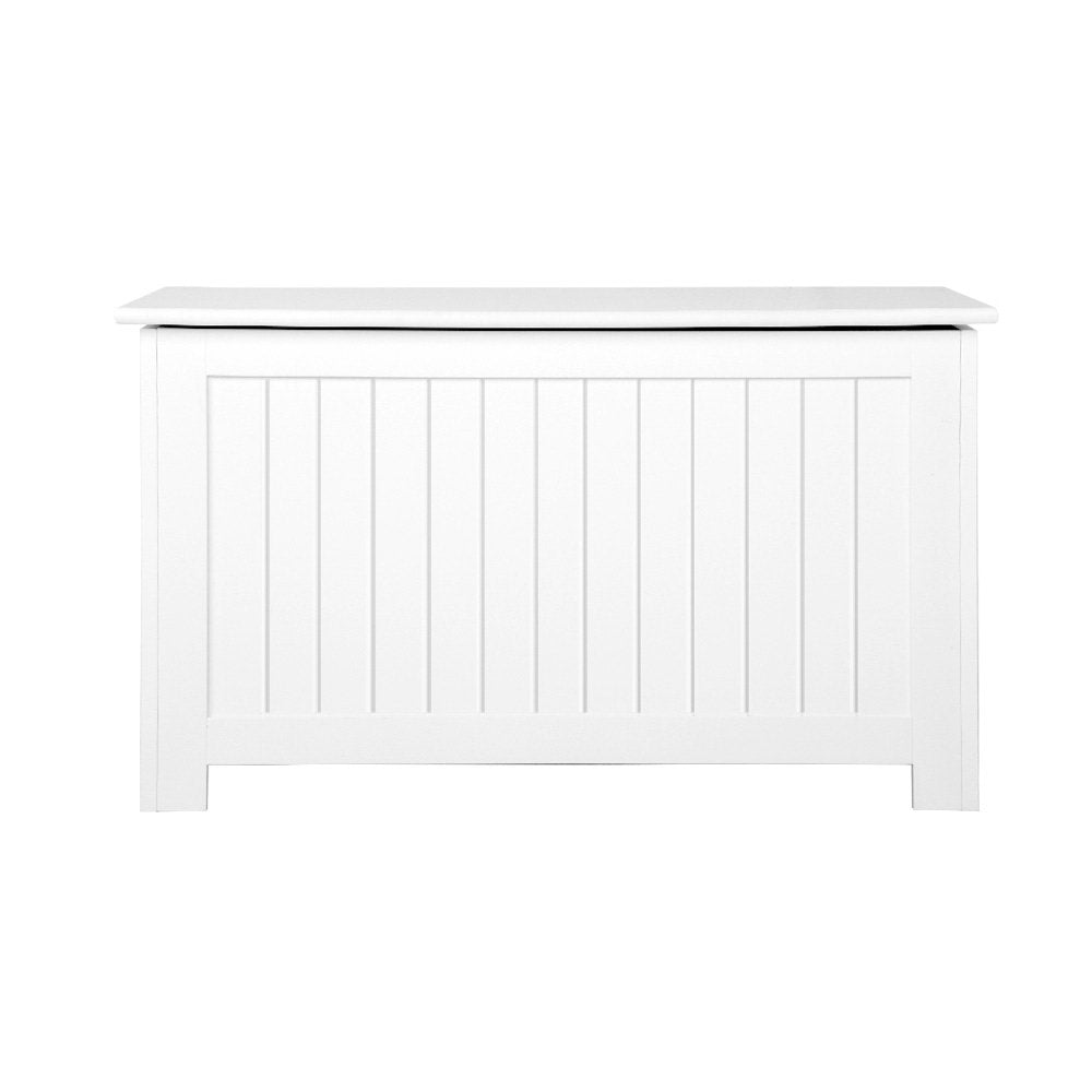 Keezi Kids Toy Box Chest Storage Blanket Children Clothes Room Organiser White FURNI-G-TOY213-WH