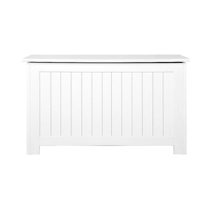 Keezi Kids Toy Box Chest Storage Blanket Children Clothes Room Organiser White FURNI-G-TOY213-WH